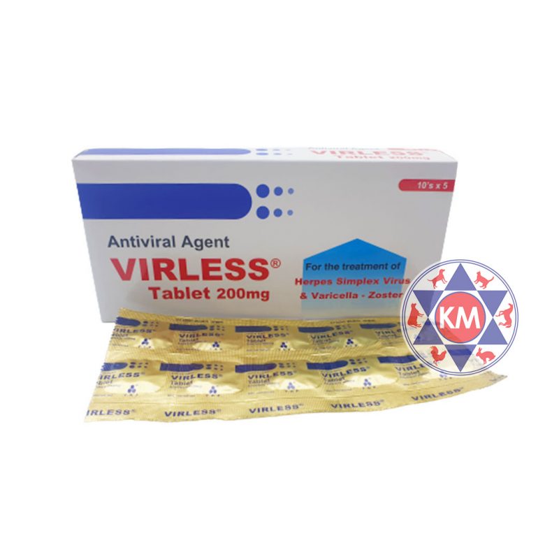 Virless Tab 200mg 10's x 5 (Acyclovir)